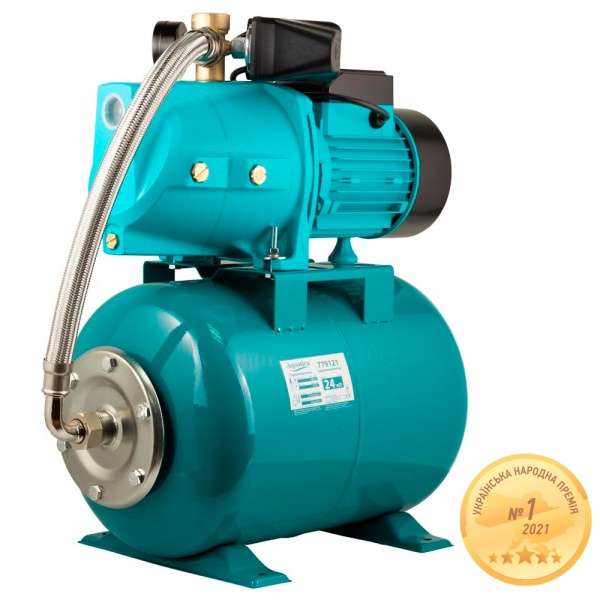 Насосная станция Aquatica 0.75кВт Hmax 42м Qmax 80л/хв (самовсасыющий насос) 24л