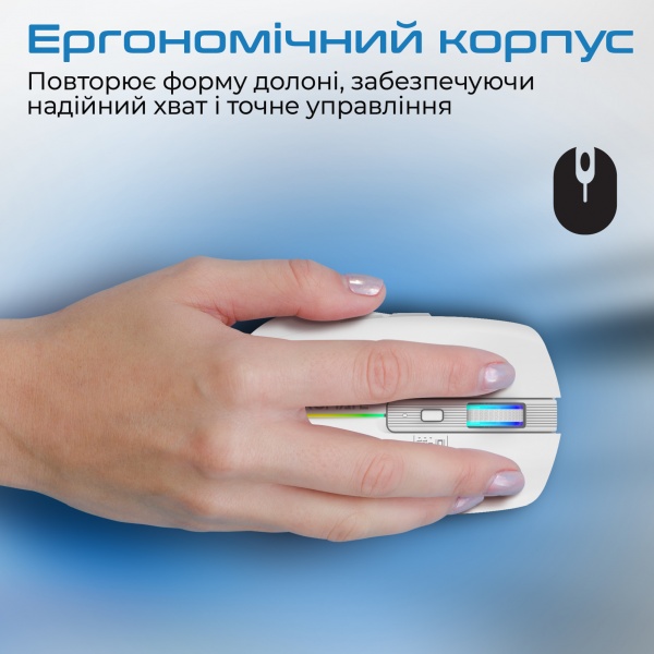 Миша Promate Kitt Wireless white (kitt.white) 