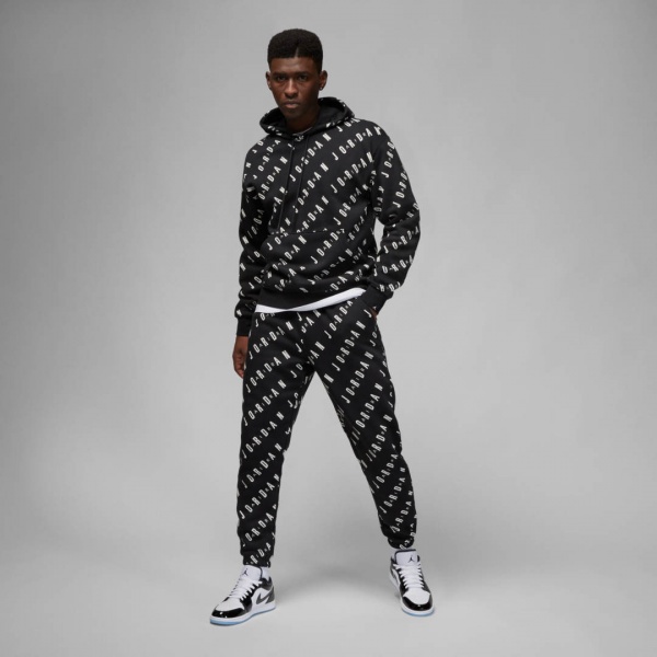 Джемпер Nike M J ESS AOP GFX FLC PO DV7640-010 р. XL чорний