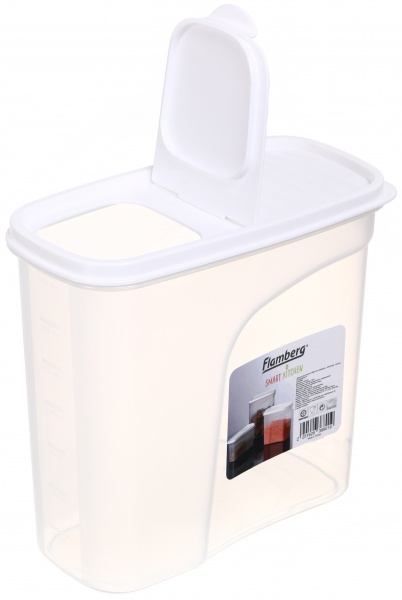 Ємність для зберігання Sand 1,8 л молочна Flamberg Smart Kitchen