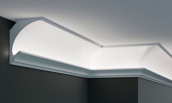 Карниз Tesori KD 201 white 1150x115x90мм 