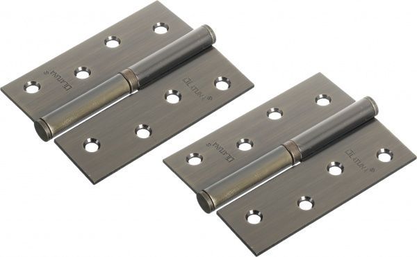 Петля для дверей AB 100x75x5 мм старая бронза правая 2 шт