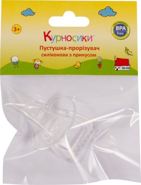 Пустышка-прорезыватель Курносики с прикусом 7014