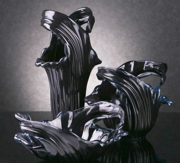 Ваза Abbraccio 40 см black Antonio Tammaro