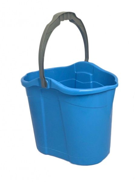 Ведро Dargo мерное с двумя носиками голубое 14 л 