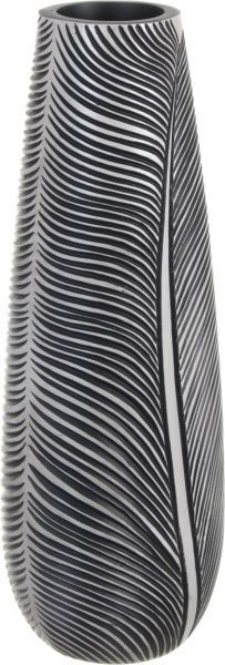 Ваза полирезиновая серая Дарк 16х16х46 см