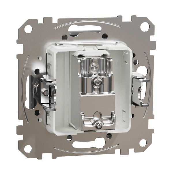 Розетка TV оконечная Schneider Electric Sedna Design без шторок без крышки алюминий SDD113471