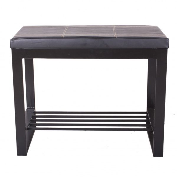 Банкетка Метал Арт Пегас 300x700x450 мм / черный 