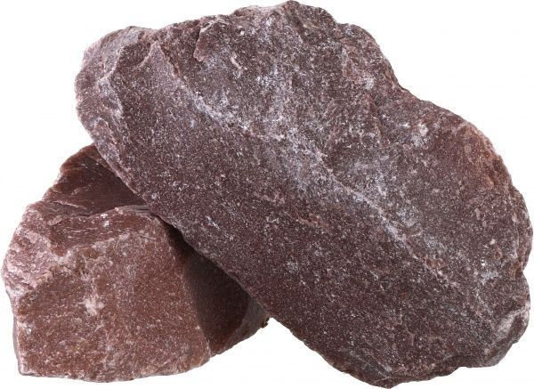 Каміння для сауни Наш шлях Малиновий кварцит 100-150 мм. 20 кг