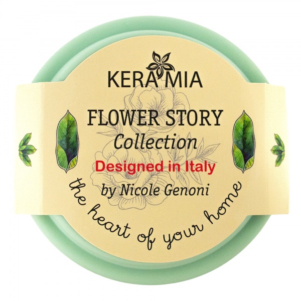Чашка с крышкой Flower story 440 мл 21-279-122 Keramia