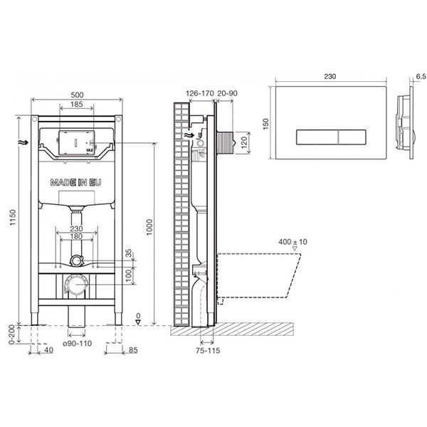 Комплект инсталляции Imprese i9120OLipure