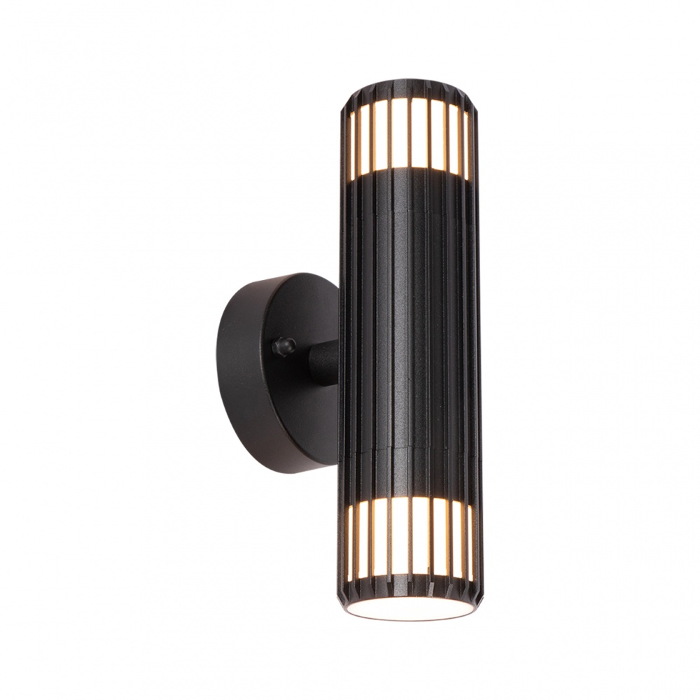 Подсветка для фасадов и ступенек Hopfen WL-GU10-TUBE SBK, 2хGU10 2xGU10 черный