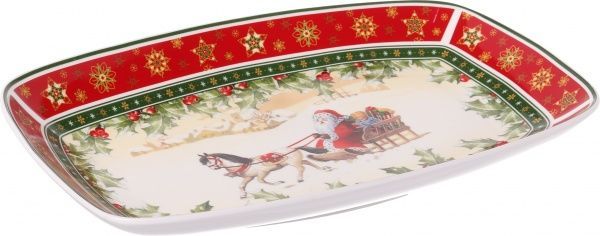 Блюдо декоративне Christmas Collection 30x19 см Lefard 