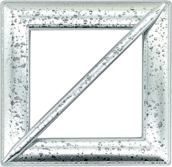 Декор Квадрат 150х150 мм мокрое серебро V0001-2а MISLT