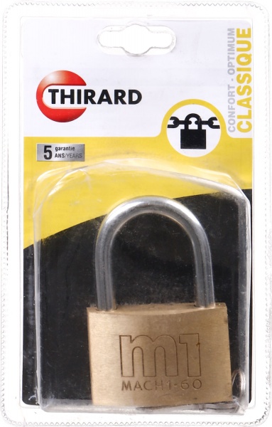 Замок навісний Thirard 40 мм со стальной дугой 58 відкритий (амбарний)