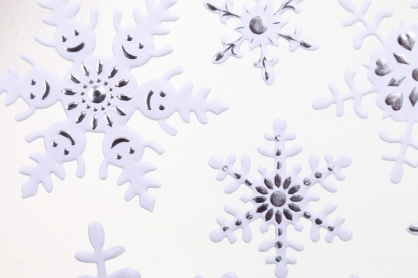 Наклейка декоративная силиконовая микс (4 дизайна) в ассортименте 17x17 см