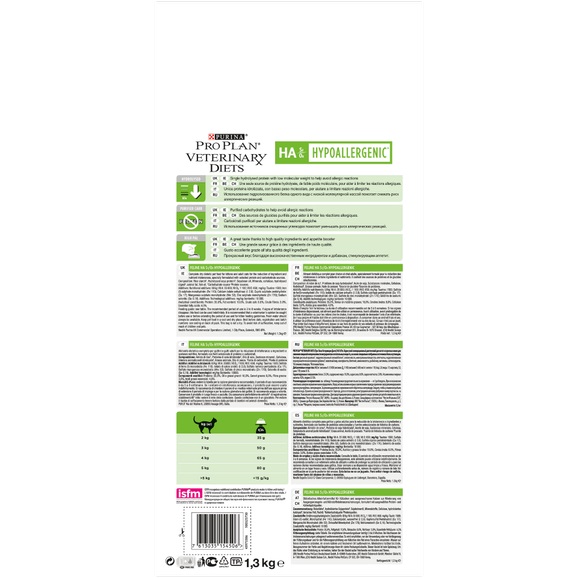 Корм для котів з харчовими алергіями Pro Plan Veterinary Diets HA Hypoallergenic 1,3 кг