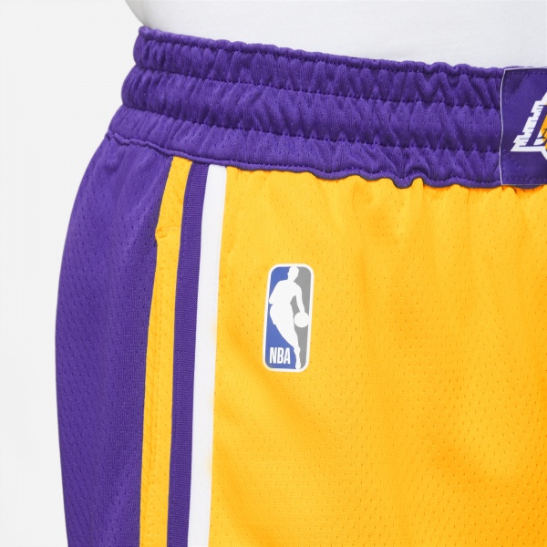 Шорты Nike LAL M NK SWGMN SHORT ROAD AJ5617-728 р. S желтый