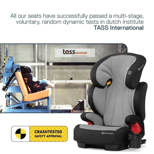 Автокресло Kinderkraft Unity серый grey 00-00158712