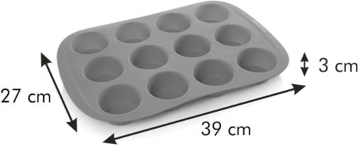 Форма для маффинов DELICIA SiliconPRIME 39x27x3 см 629434 Tescoma