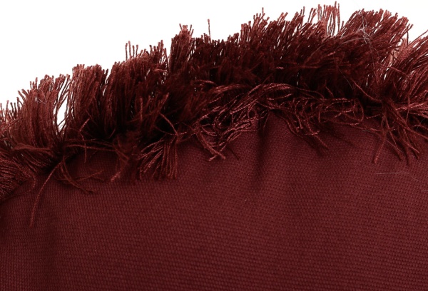 Подушка KM круглая с кистями 100% полиэстер 40x40 см розовый 