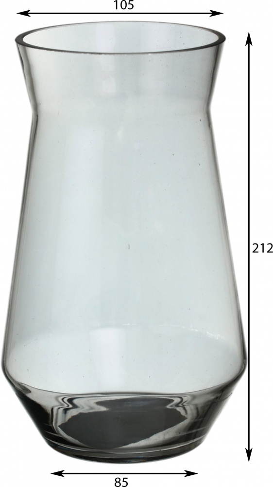 Ваза стеклянная Sensio Galaxy 20,7 см черная 1005