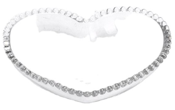 Блюдо сервірувальне Fiora Apulia серце глибоке 16,5х13 см прозоре