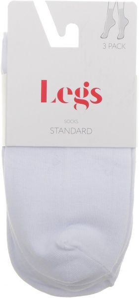 Носки Legs 21 р. one size white 3 шт. 