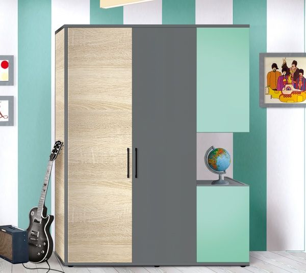 Шафа-тумба МФ МОДЕРН Елемент Філа 1400х530х1860 дуб сонома/антрацит 