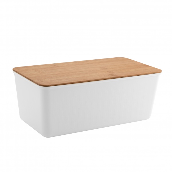 Хлібниця з бамбуковою обробною кришкою пластик 132877 Axentia