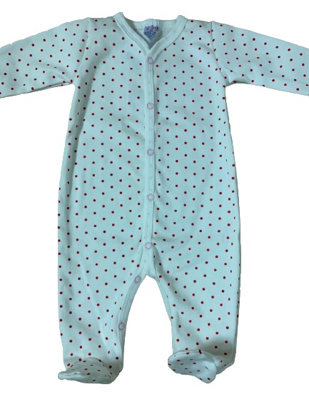 Комбінезон дитячий унісекс Моя планета горошок Кмб302-9 р.74 білий 