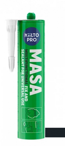 Клей-герметик Kiilto Pro masa 290мл черный