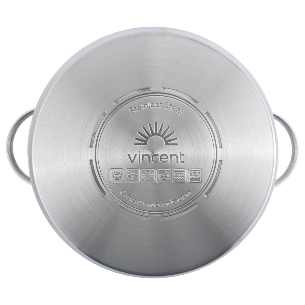 Кастрюля с крышкой Vincent 22 см 4,3 л VC-3185-22