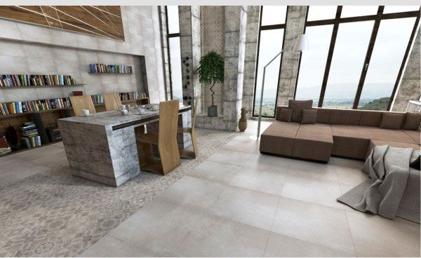 Плитка Golden Tile Concrete Terragres попелястий 18И520 60x60 