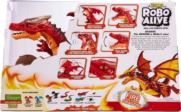 Іграшка інтерактивна ROBO ALIVE Вогняний Дракон 7115R