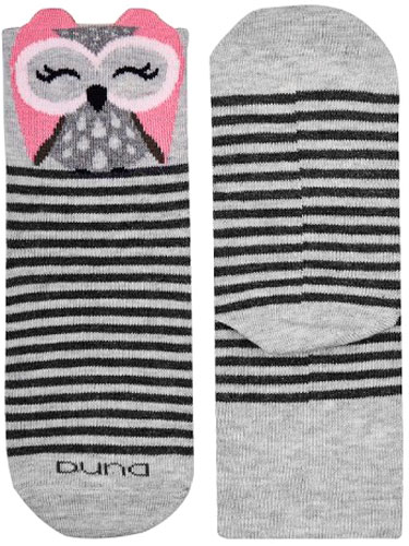 Шкарпетки дитячі для дівчаток Duna 4004 р.10–12 сірий із рожевим 