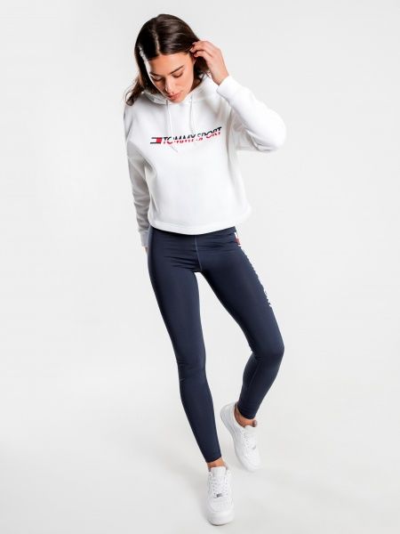 Джемпер Tommy Hilfiger CROPPED FLEECE HOODY S10S100360100 р. M белый