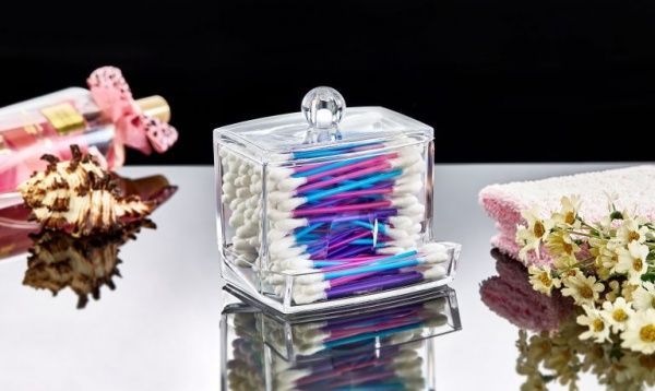 Органайзер BoxUp цилиндр средний 8,8x10,5x6 см пластик прозрачный FT-004 