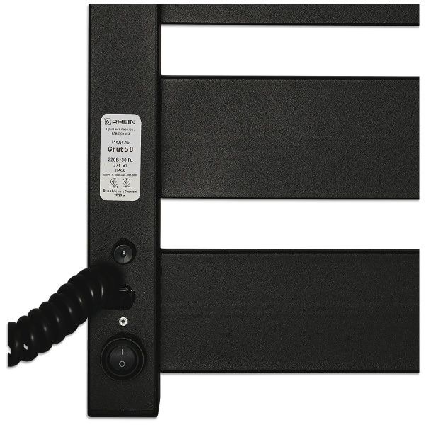 Рушникосушарка електрична Rhein Grut S8 500х1000 E R PE/MAT RAL9005 376W