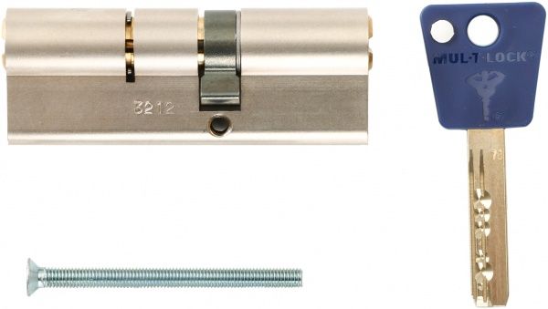 Цилиндр Mul-T-Lock 7х7 35x50 ключ-ключ 85 мм никель