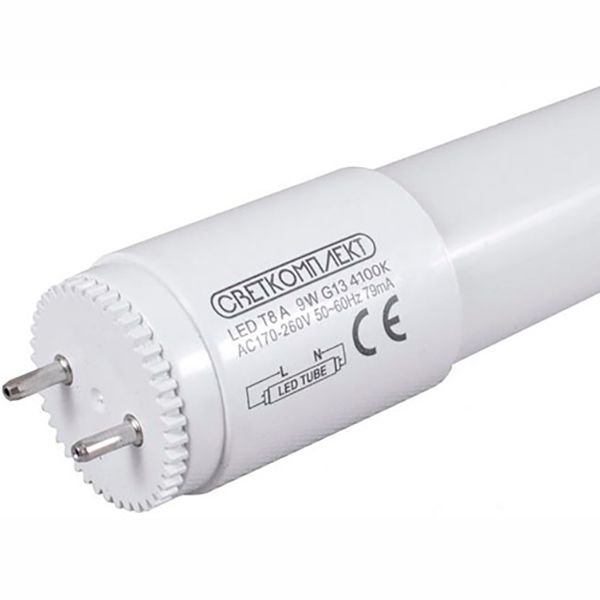 Лампа светодиодная Светкомплект 60 9 Вт T8 матовая G13 220 В 4100 К 