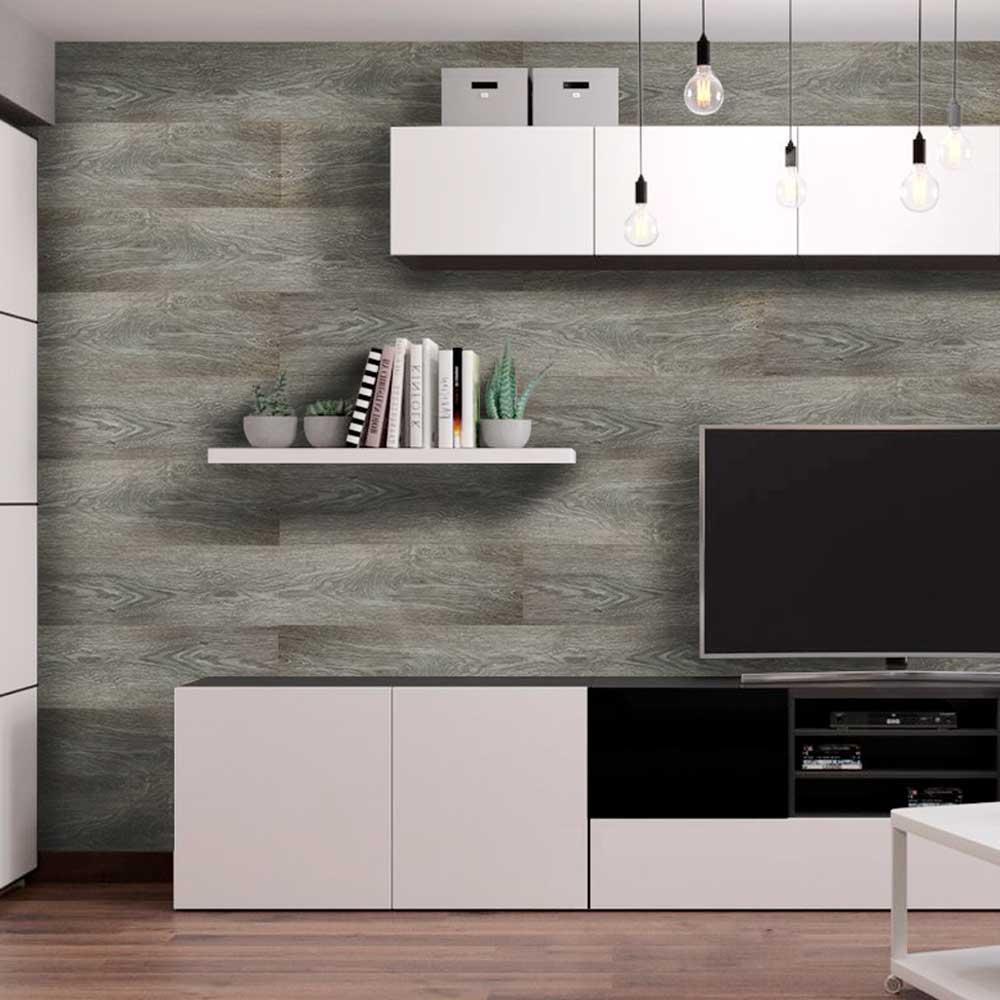 Плитка виниловая самоклеящаяся Sticker Wall дуб серый 152х914х1,5 мм (СВП 003)