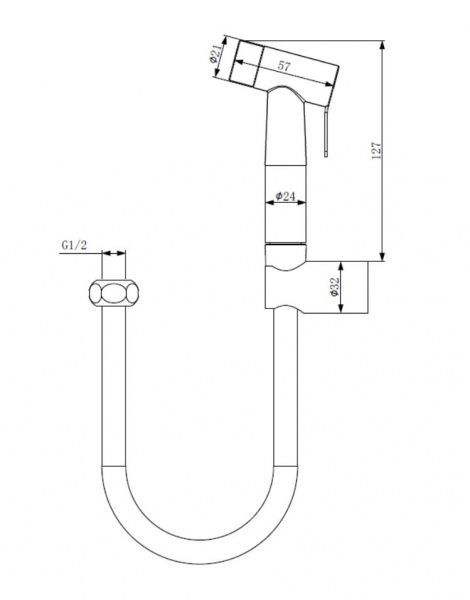 Набор для гигиенического душа Mixxen Инокс MXIN0522 
