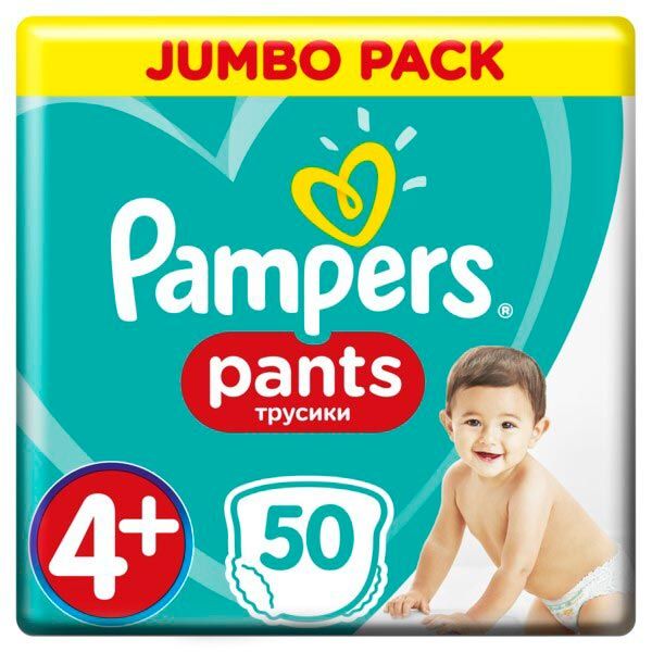 Підгузки-трусики Pampers Pants Maxi 4+ (9-15 кг) 50 шт.