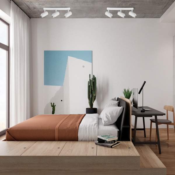 Светильник настенный LightMaster MLT101-3 3x35 Вт GU10 белый/серебро