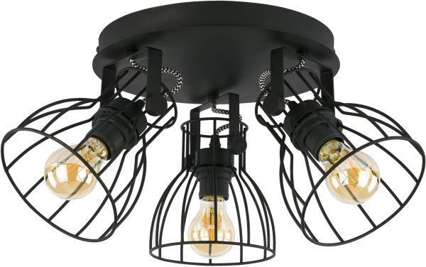 Спот TK Lighting Alano 3x60 Вт E27 чорний 2123 