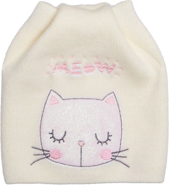 Шапочка детская для девочки Luna Kids р.50 бежевый 2403к 