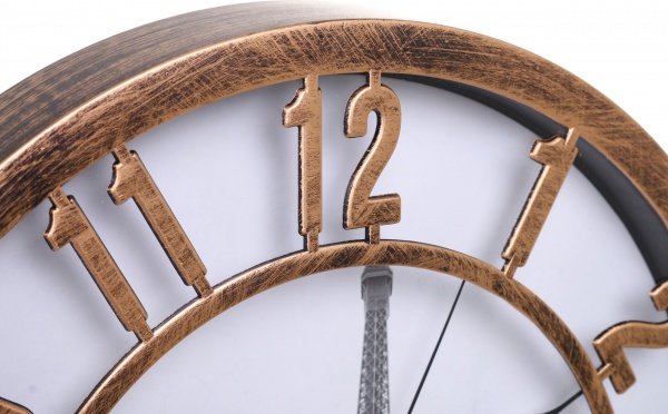 Часы настенные Paris 30х30х5 см (WSH-0199) бронзовый