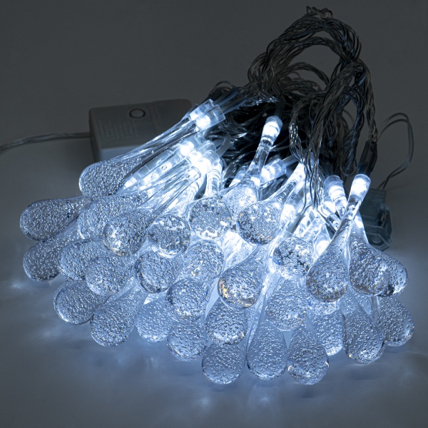 Декоративная гирлянда Altalusse (INL-2709E-50 Cold) встроенный светодиод (LED) 50 ламп 7,5 м 