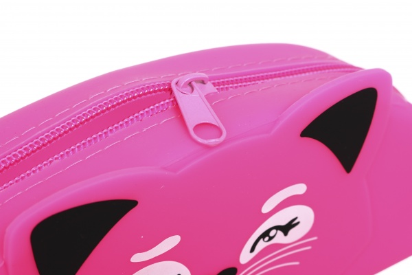 Пенал силиконовый Котик 19х8х4 см Nota Bene розовый